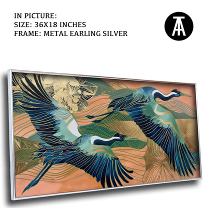 Artwork in Metal Earling Silver Frame