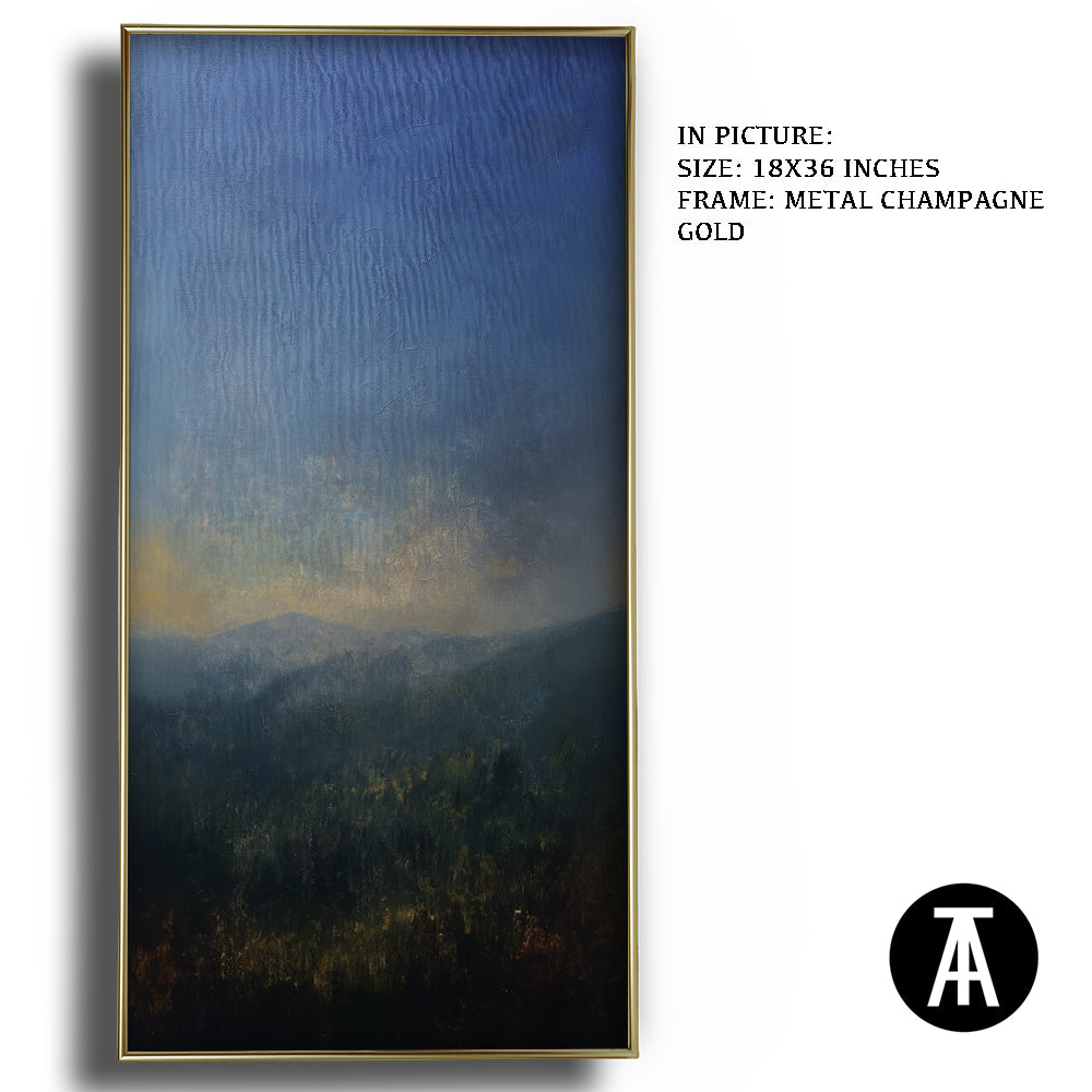 Artwork in Metal Champagne Gold Frame