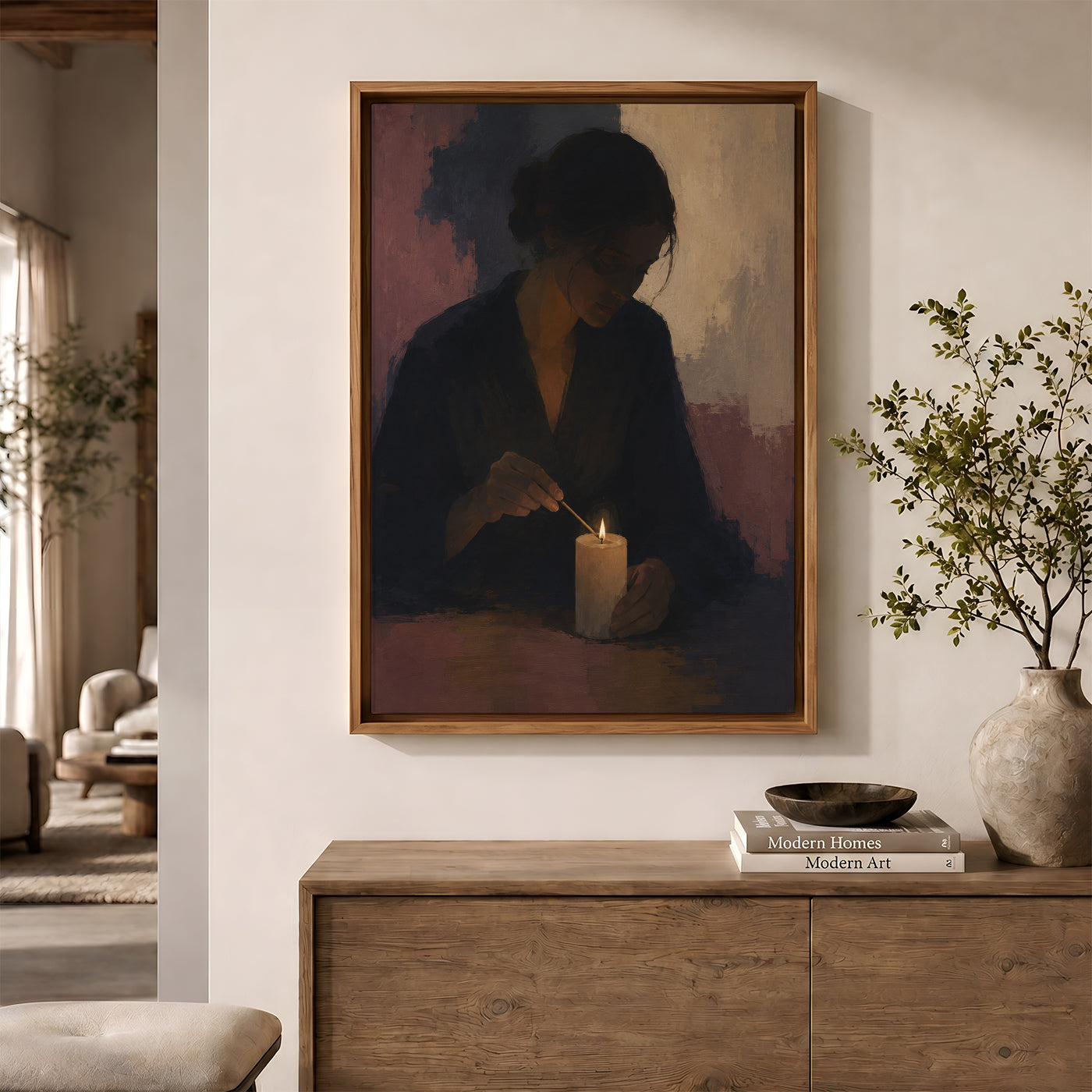 Painting in a Lifestyle Setting