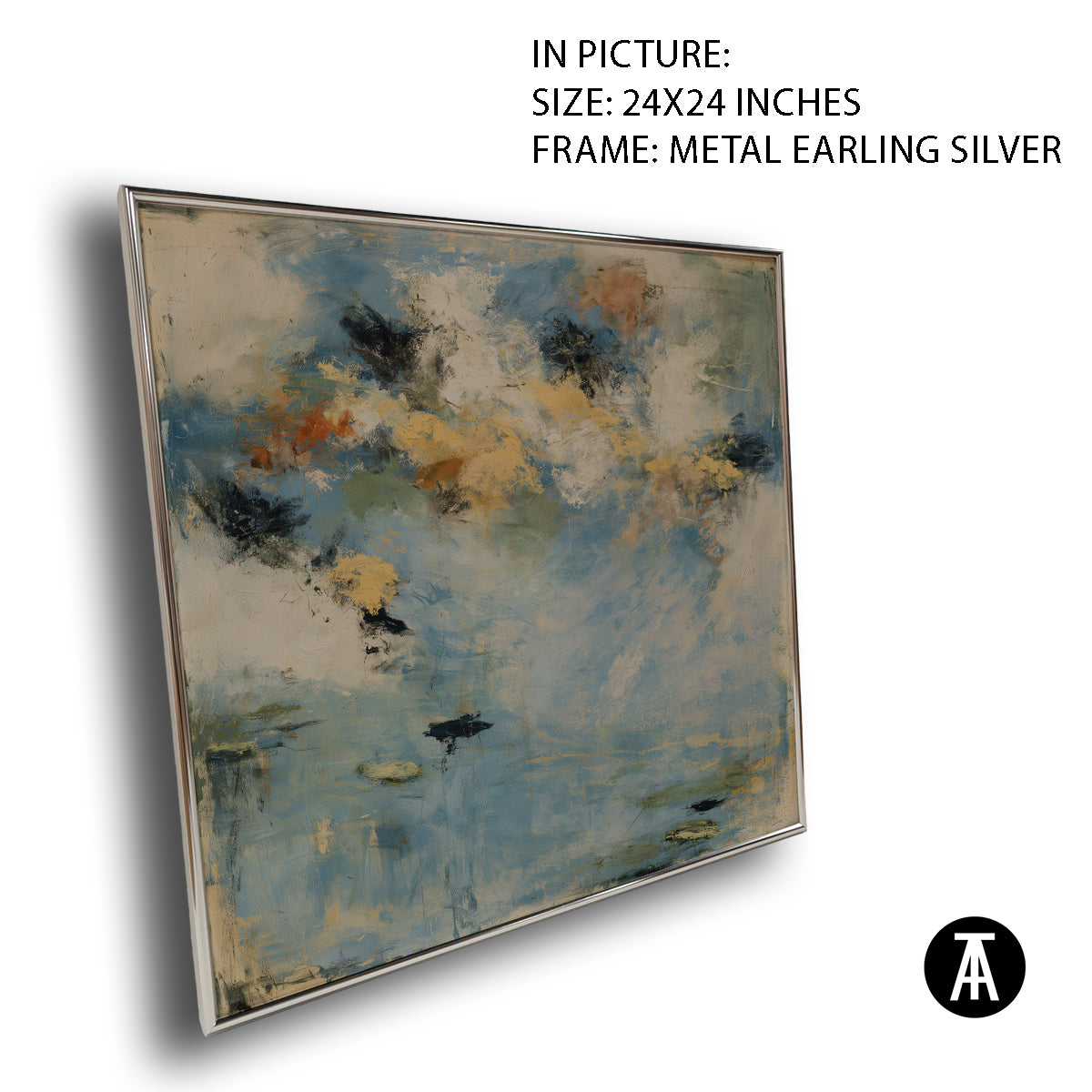 Artwork in Metal Earling Silver Frame