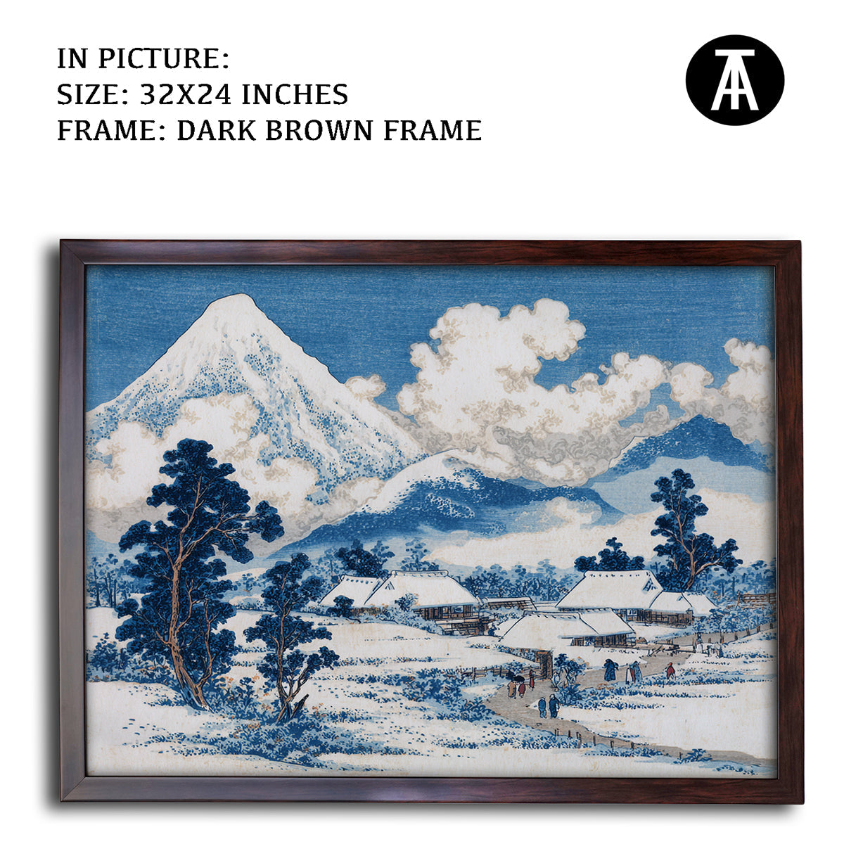 Artwork in Metal Champagne Gold Frame