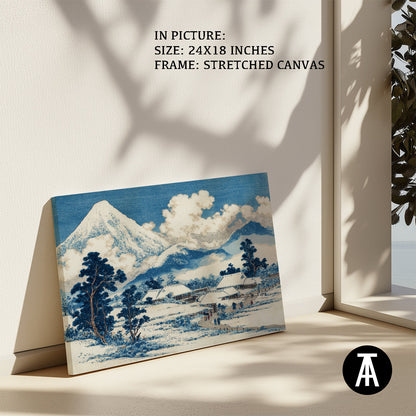 Artwork in Natural Wood Frame