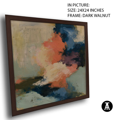 Artwork in Dark Walnut Frame