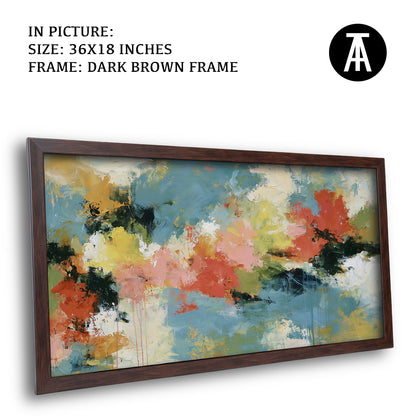 Artwork in Dark Brown Frame