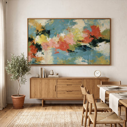 Abstract Painting in a Lifestyle Setting