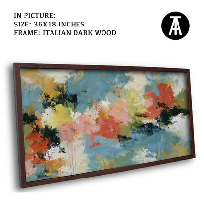 Artwork in Dark Wood Frame
