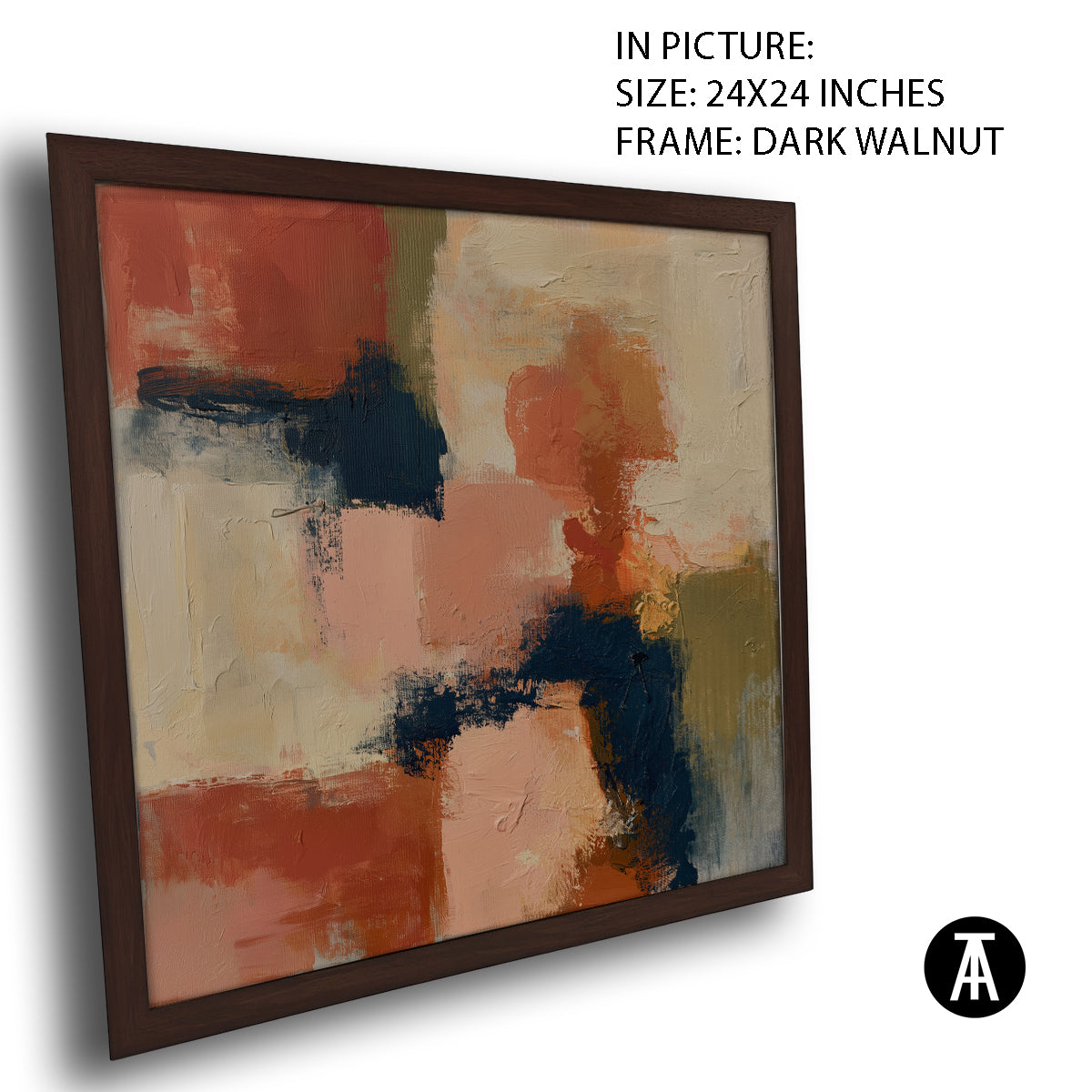 Artwork in Dark Walnut Frame