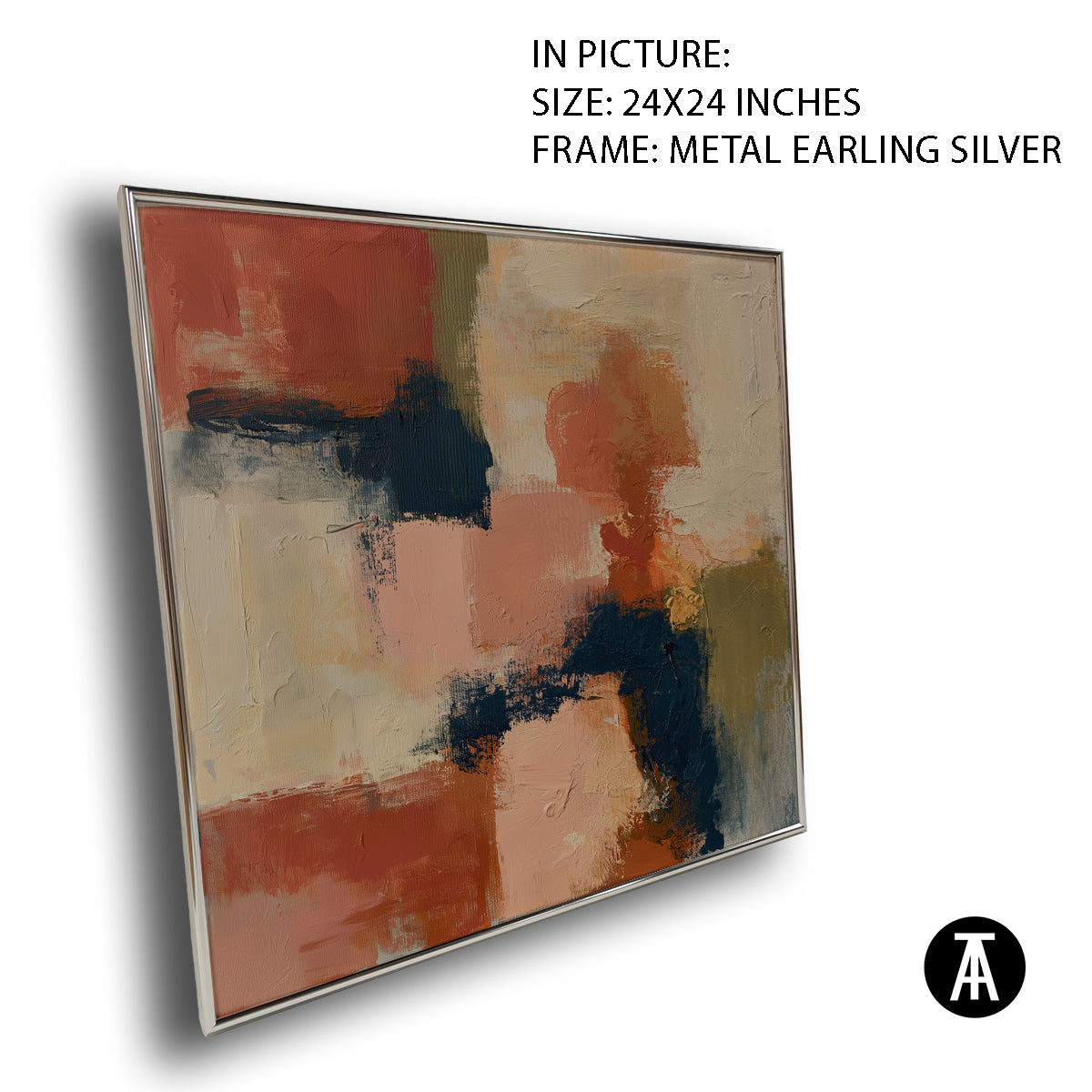 Artwork in Metal Earling Silver Frame
