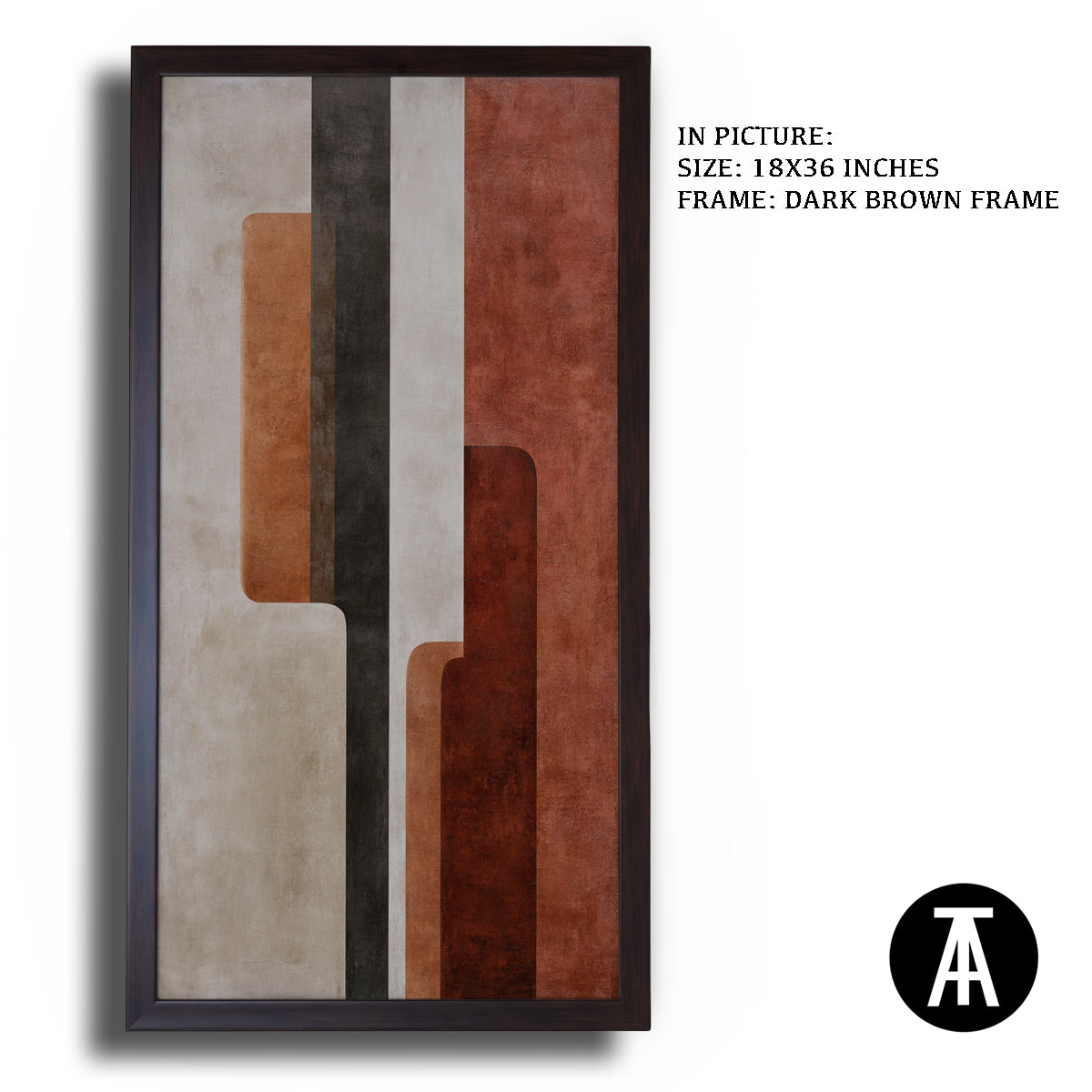 Artwork in Metal Champagne Gold Frame