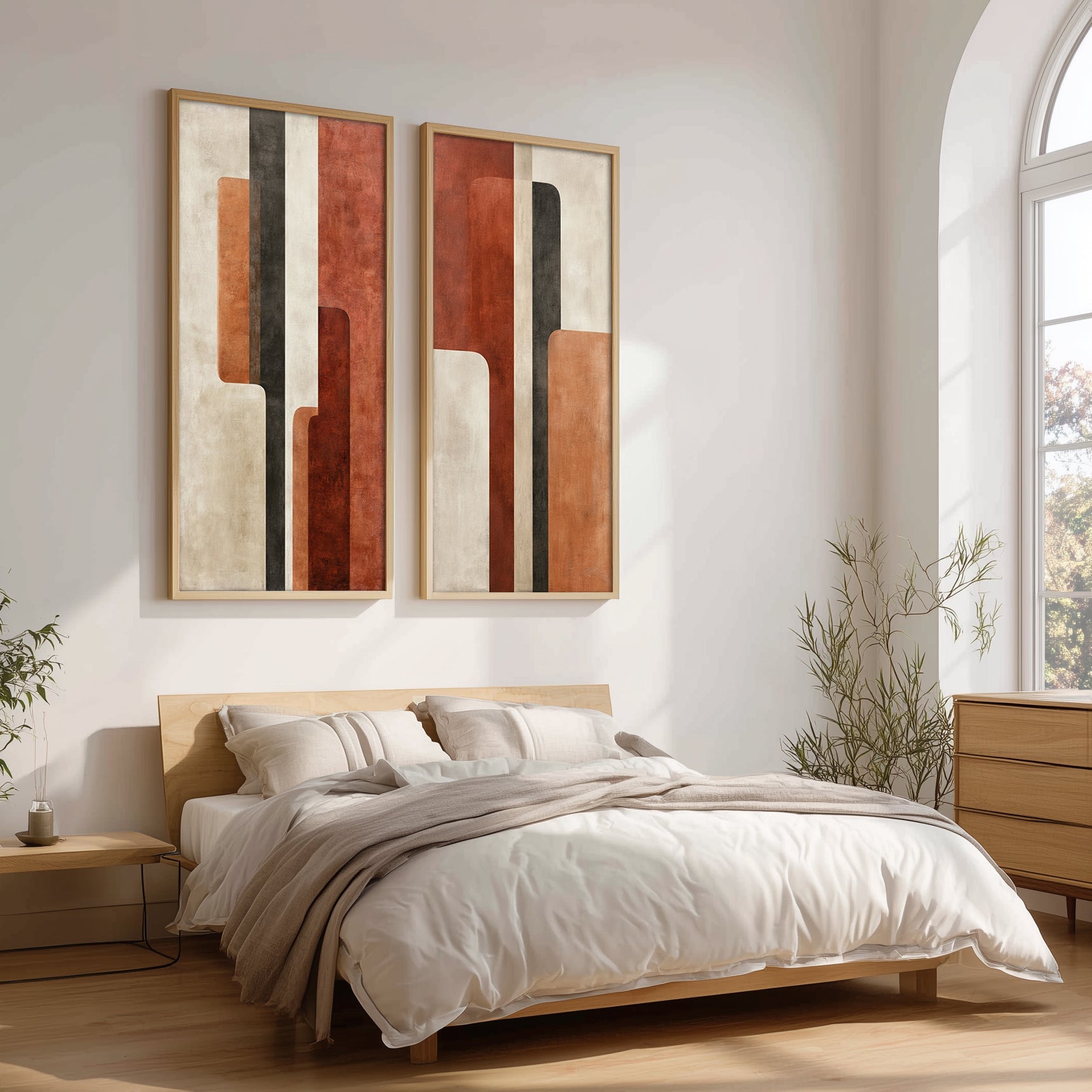 Abstract Artwork Set in a Lifestyle Setting