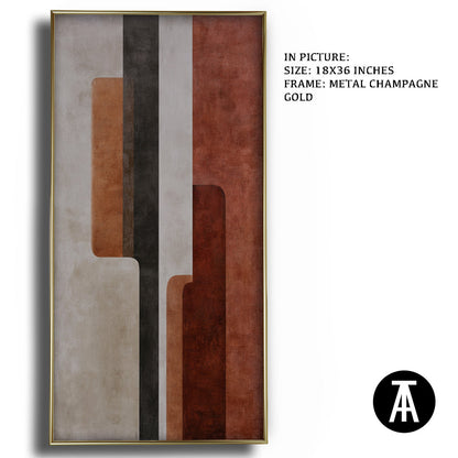 Artwork in Light Brown Frame