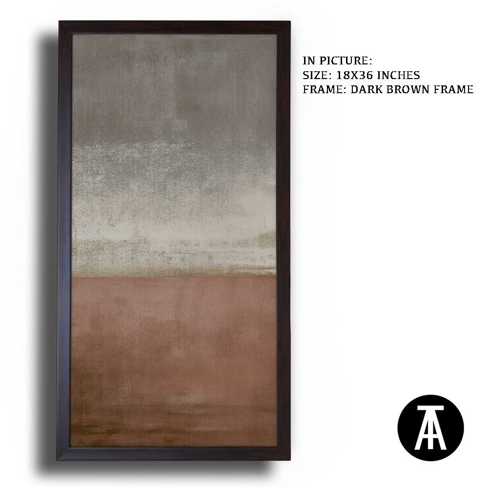 Artwork in Dark Brown Frame