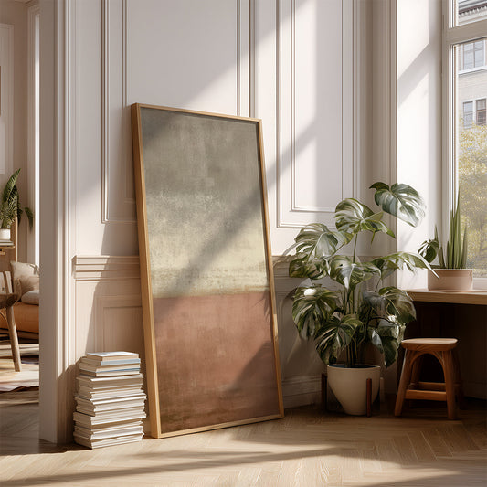 Panoramic Indian Painting in a Lifestyle Setting