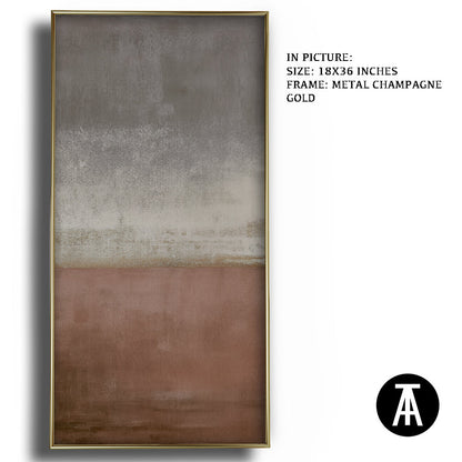 Artwork in Metal Champagne Gold Frame