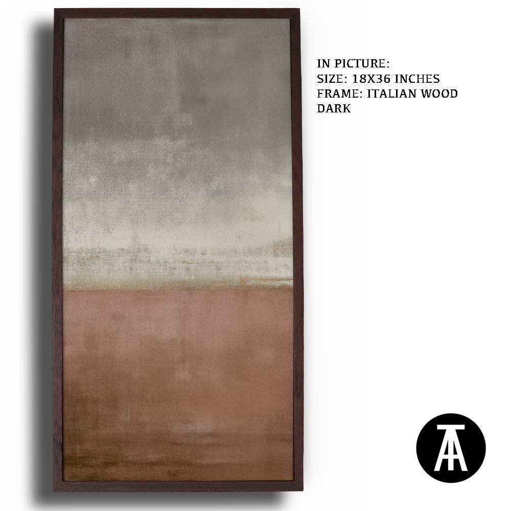 Artwork in Dark Wood Frame