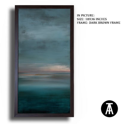 Artwork in Dark Brown Frame