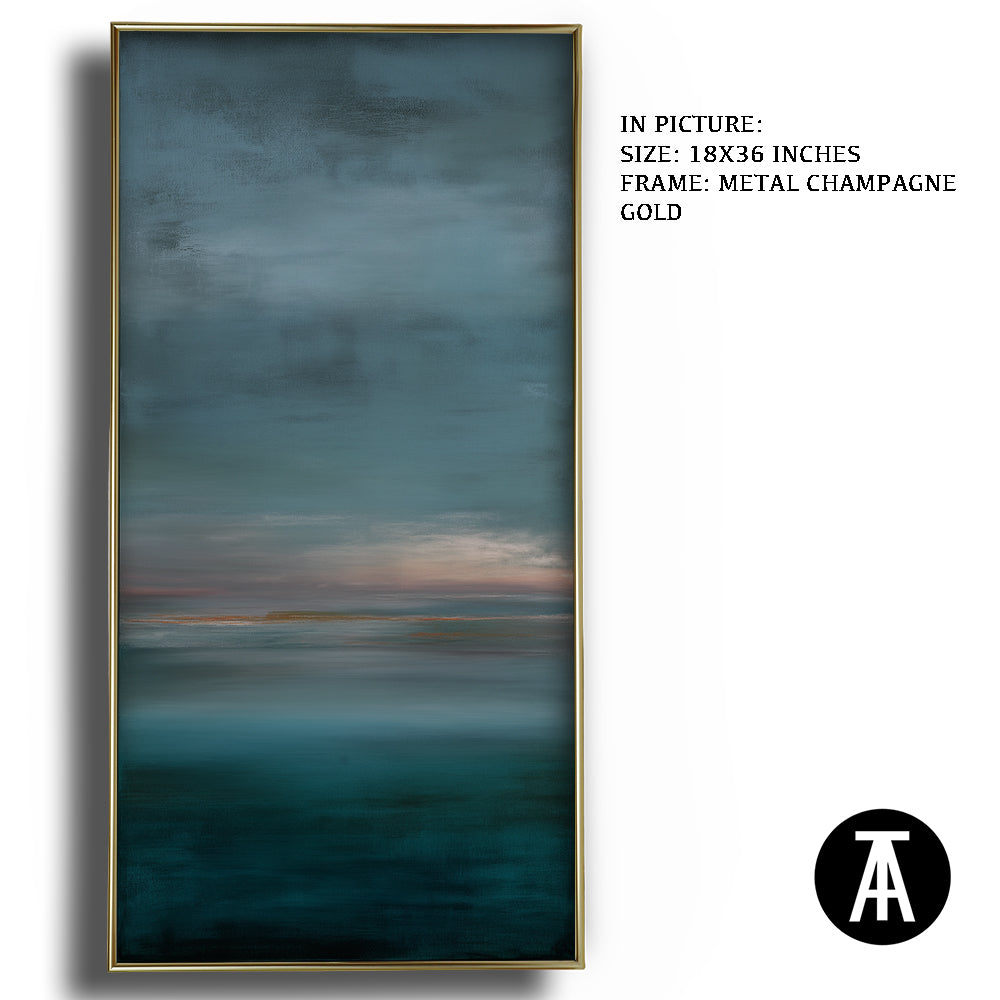 Artwork in Metal Champagne Gold Frame