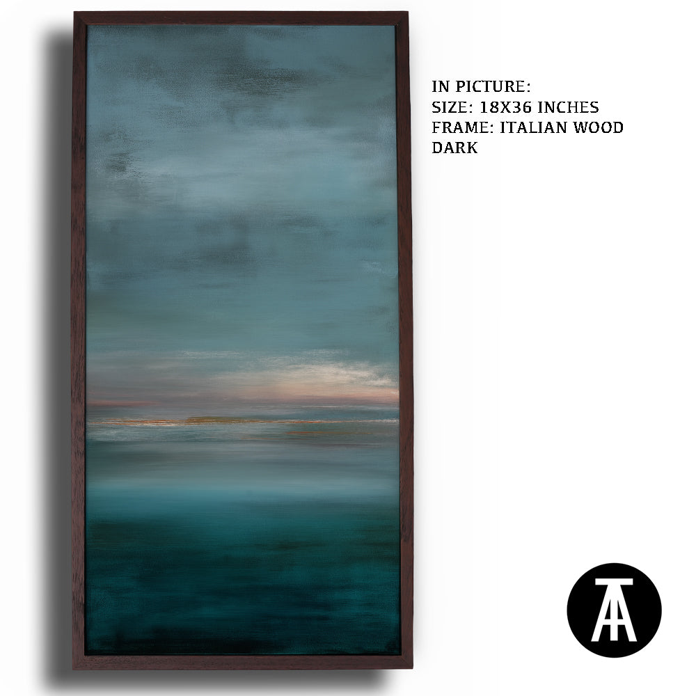 Artwork in Dark Wood Frame