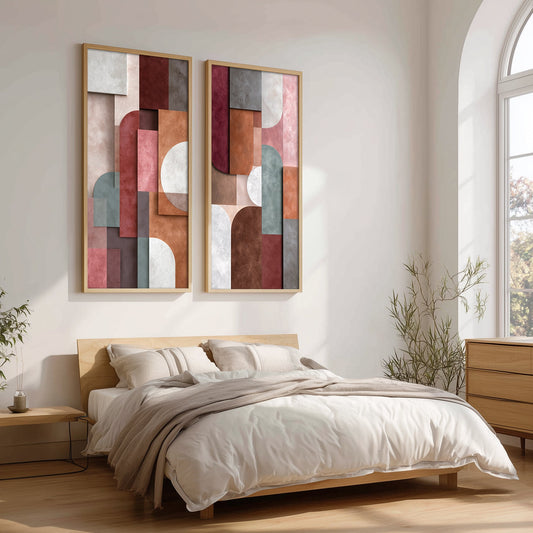 Abstract Artwork Set in a Lifestyle Setting