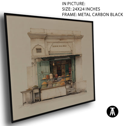 Artwork in Carbon Black Meta Frame