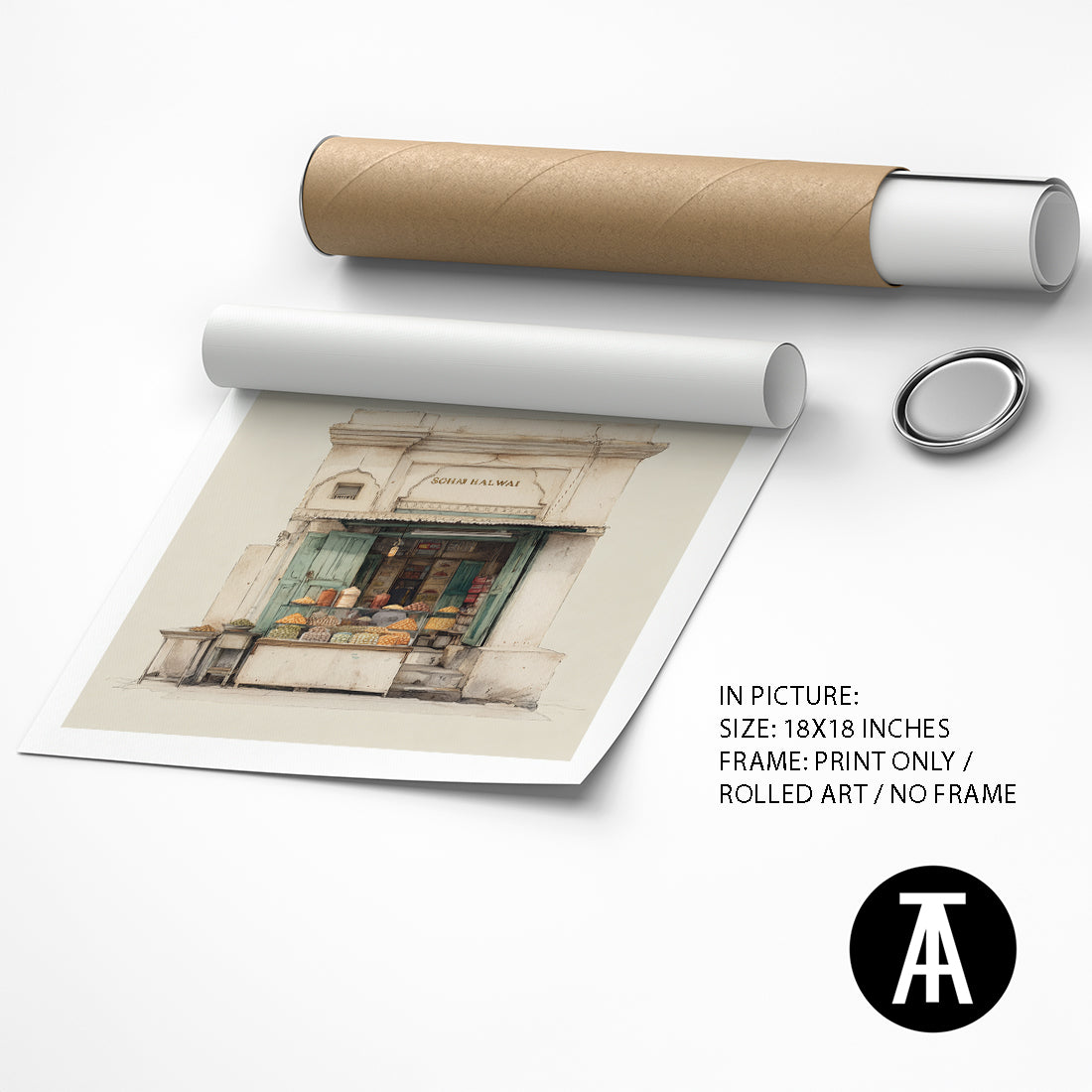 Artwork as Print Only / Rolled Art