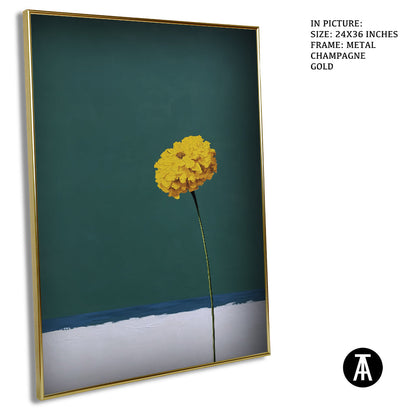 Artwork in Metal Champagne Gold Frame