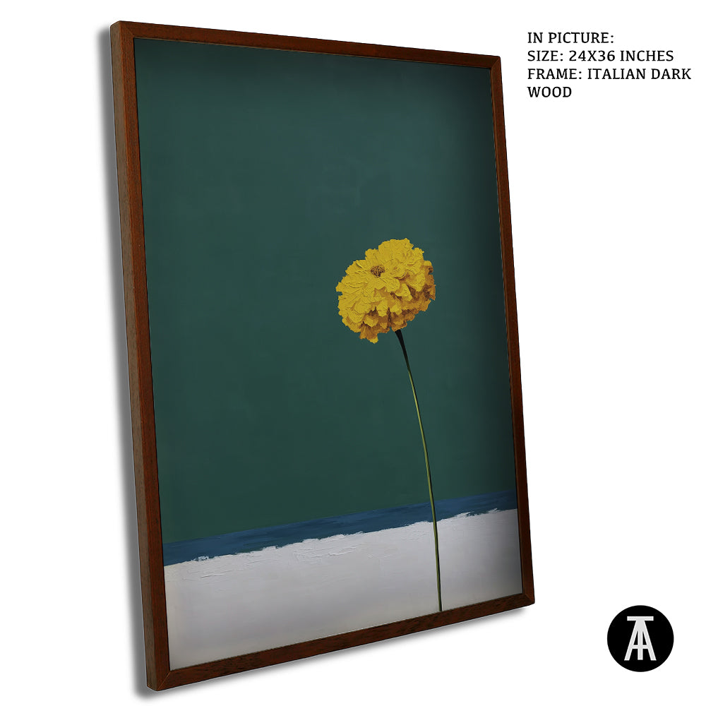 Artwork in Dark Wood Frame