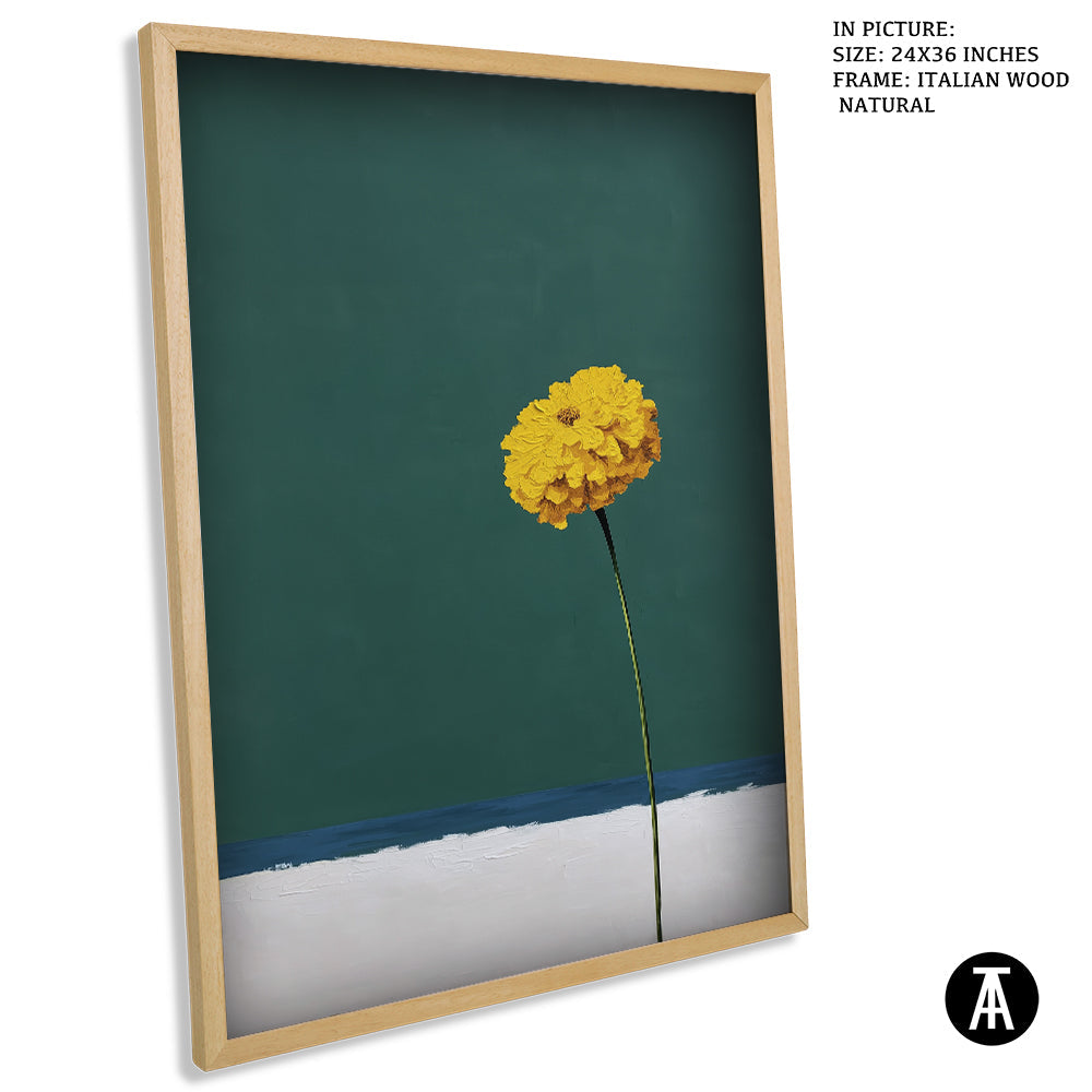 Artwork in Natural Wood Frame