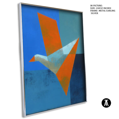 Artwork in Metal Earling Silver Frame