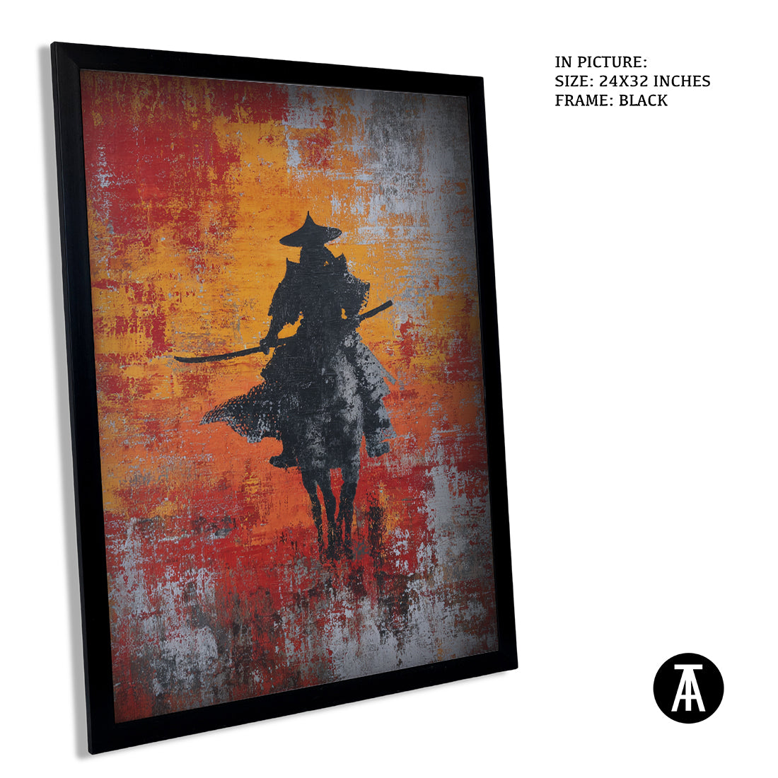 Sample Artwork in Black Frame