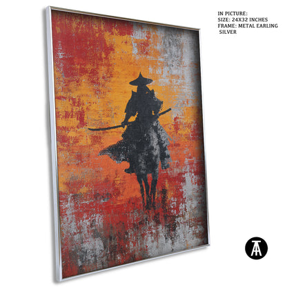 Sample Artwork in Earling Silver Metal Frame