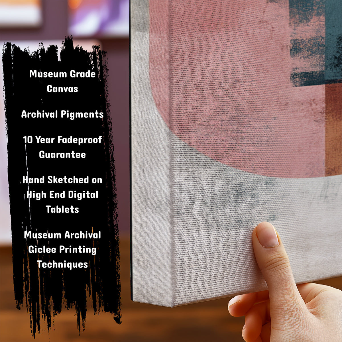 Information about Abstract Canvas Art Print