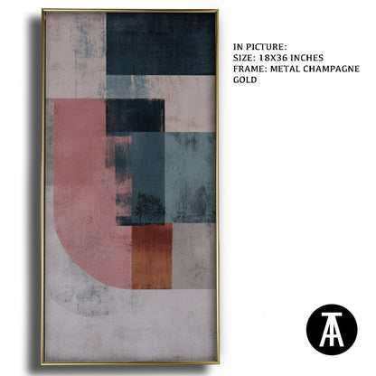 Artwork in Light Brown Frame