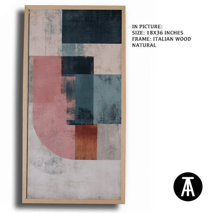 Artwork in Dark Wood Frame