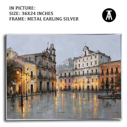 Artwork in Metal Earling Silver Frame