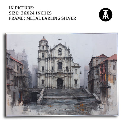 Artwork in Metal Earling Silver Frame