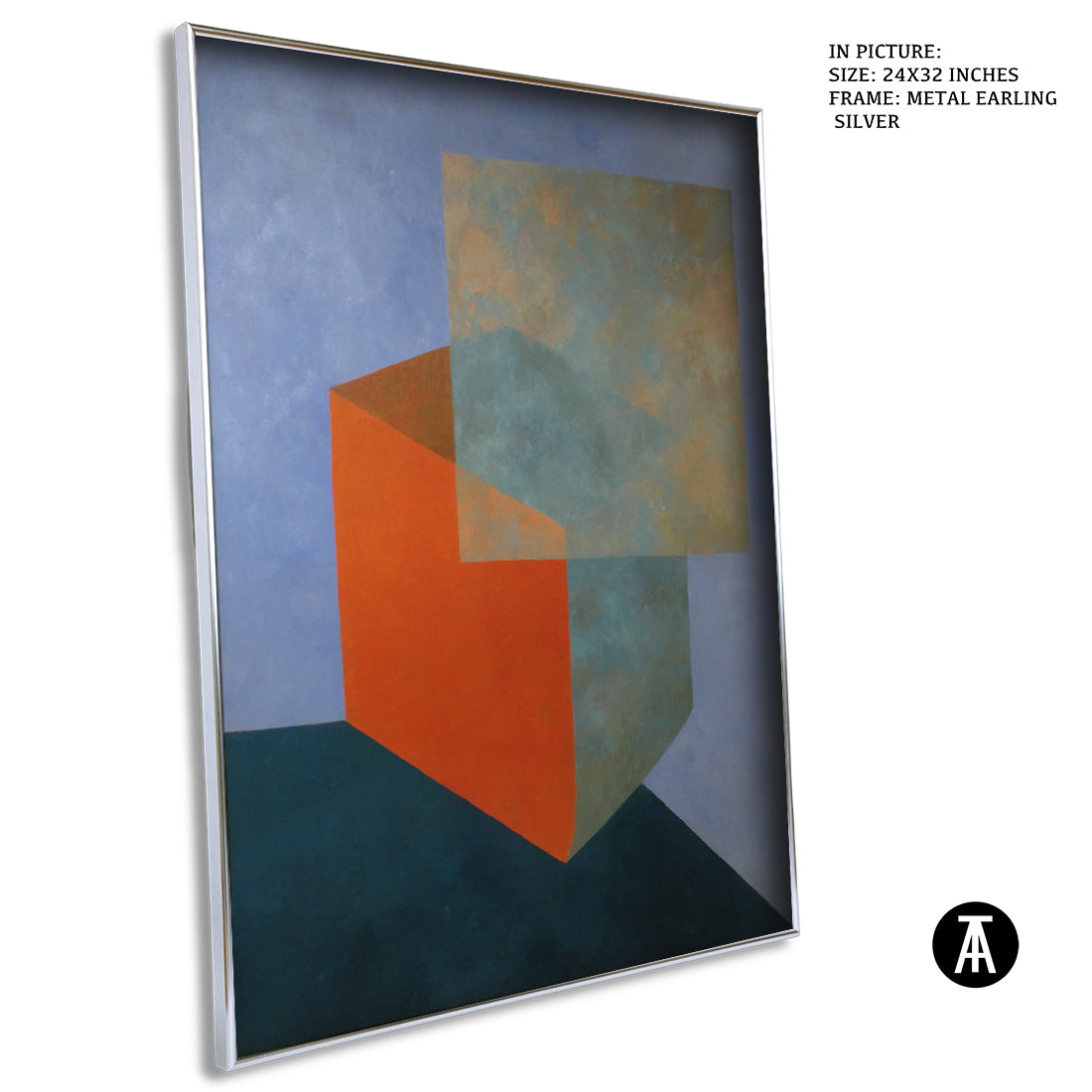 Artwork in Metal Earling Silver Frame