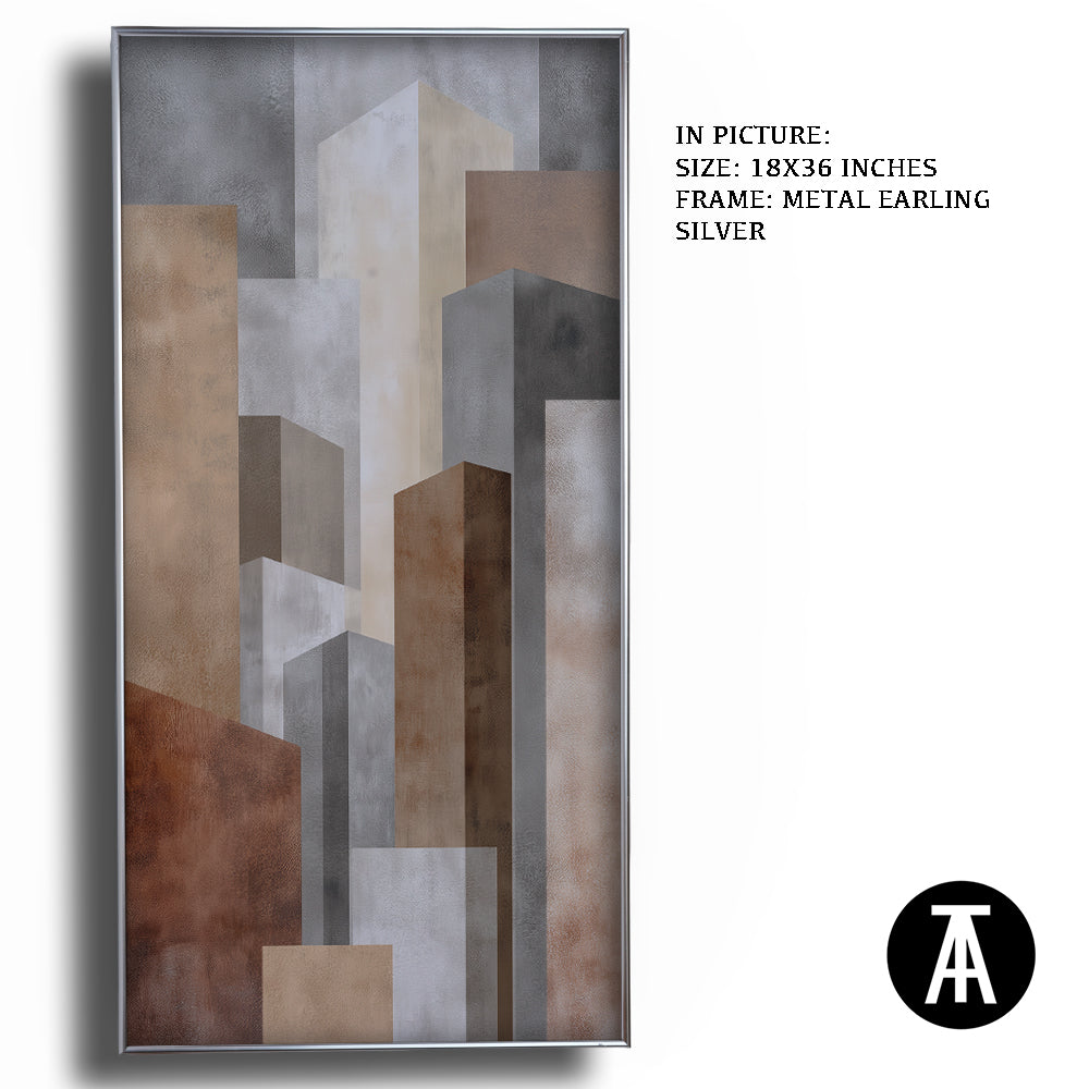 Artwork in Metal Earling Silver Frame