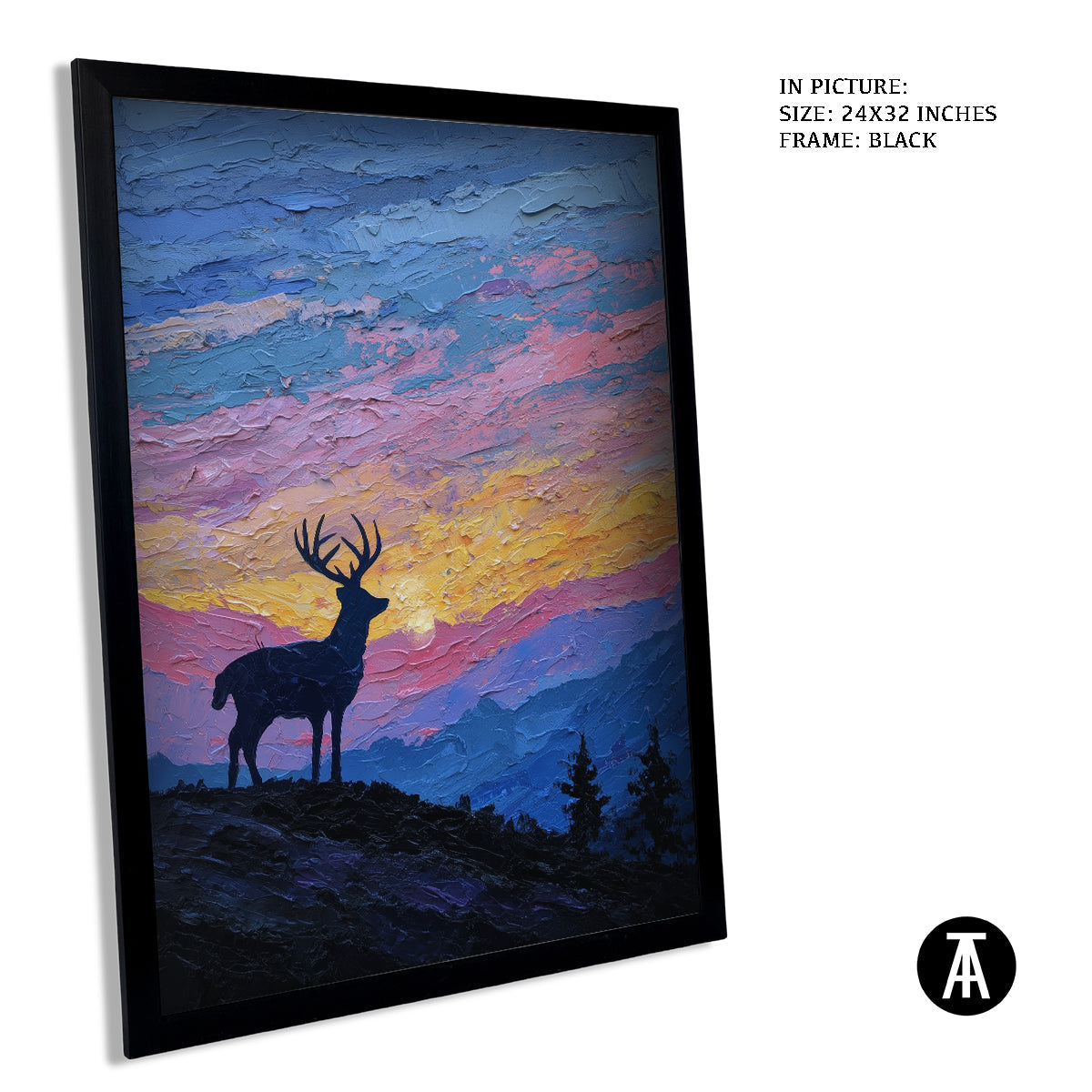 Artwork in Metal Earling Silver Frame