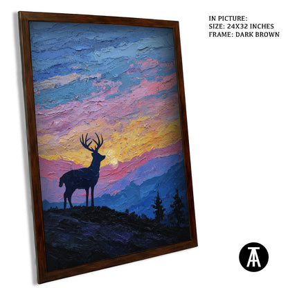 Artwork in Metal Champagne Gold Frame