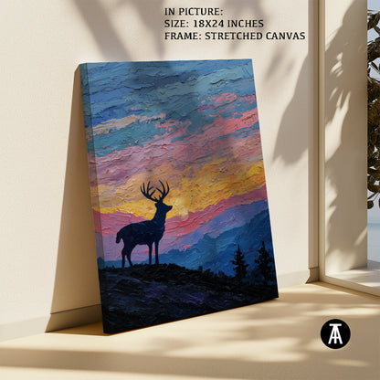 Artwork in Natural Wood Frame