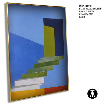 Artwork in Metal Champagne Gold Frame