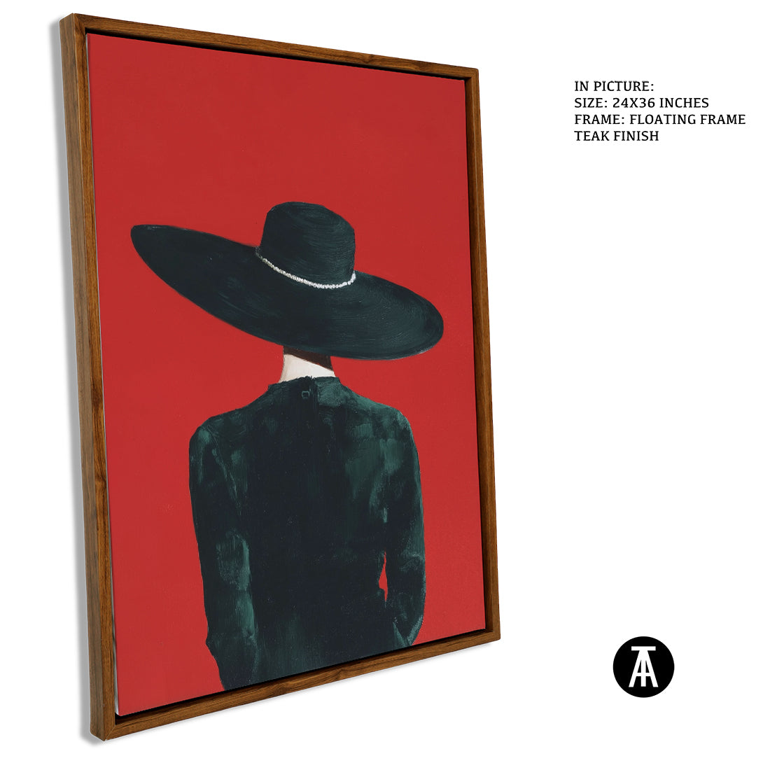 Sample Artwork in Floating Frame