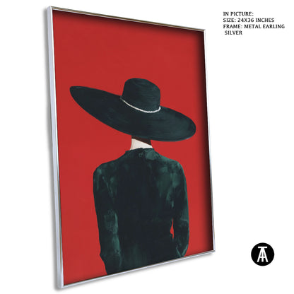 Sample Artwork in Earling Silver Metal Frame