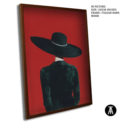 Sample Artwork in Italian Wood Framing Dark