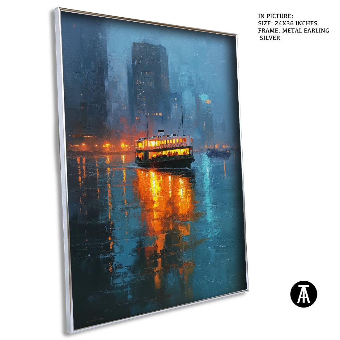 Artwork in Metal Earling Silver Frame