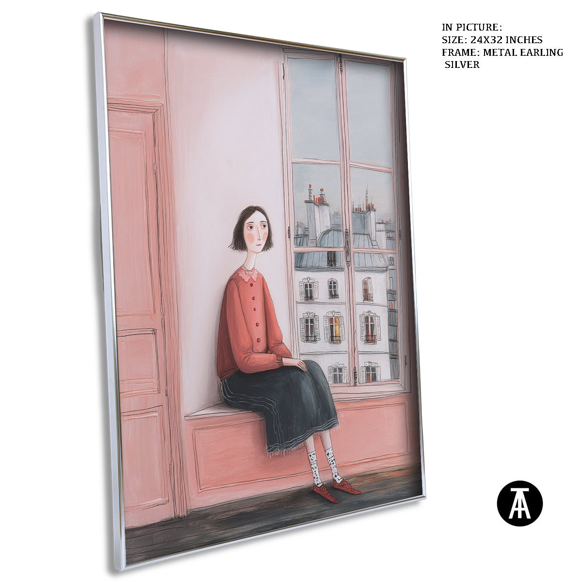 Artwork in Metal Earling Silver Frame