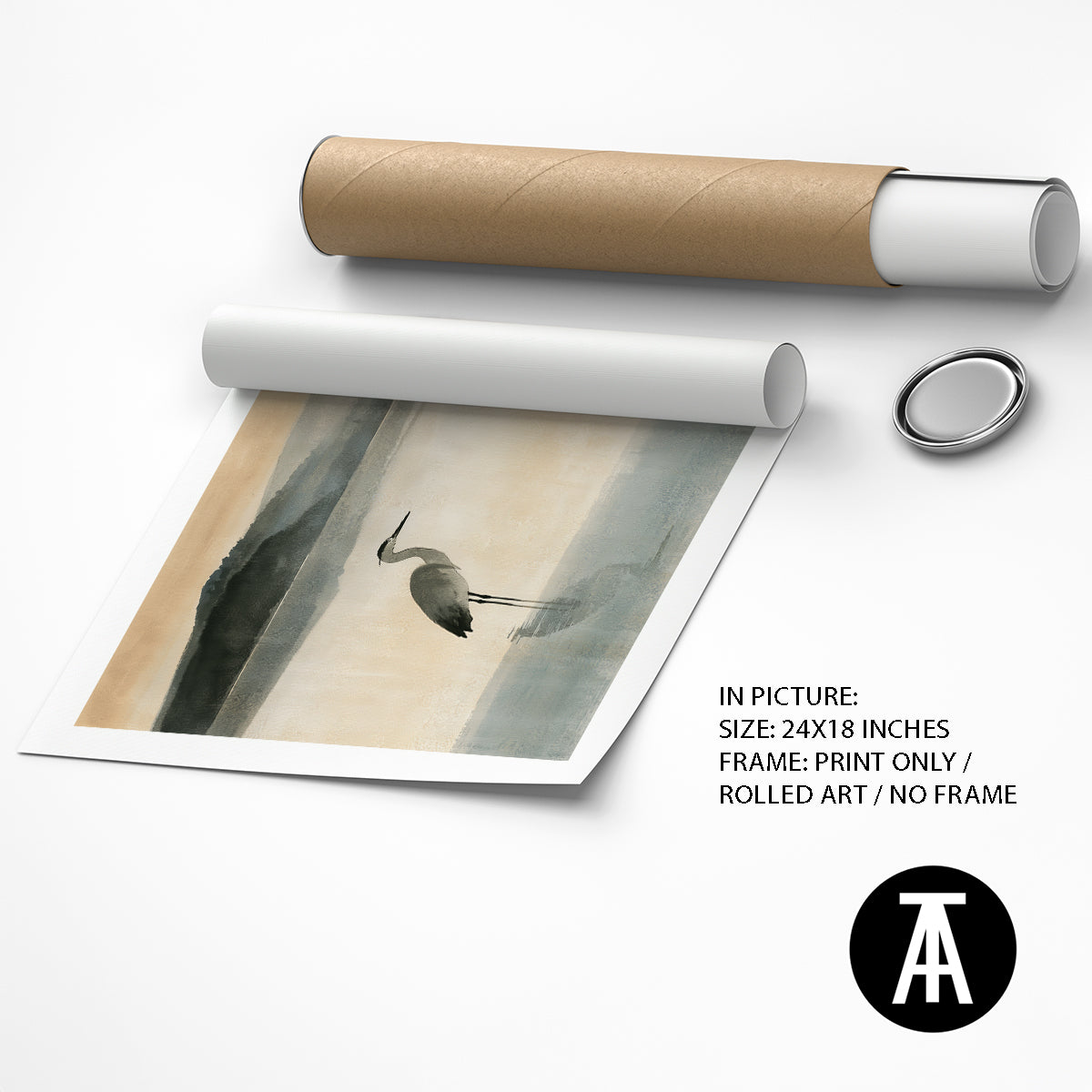 Artwork as Print Only / Rolled Art