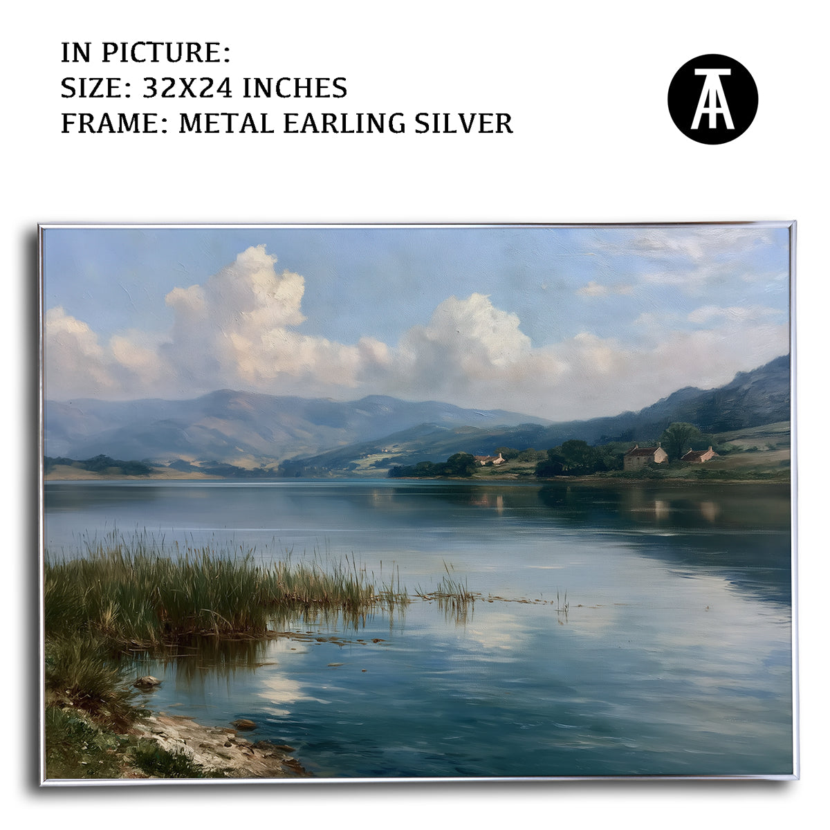 Artwork in Metal Earling Silver Frame