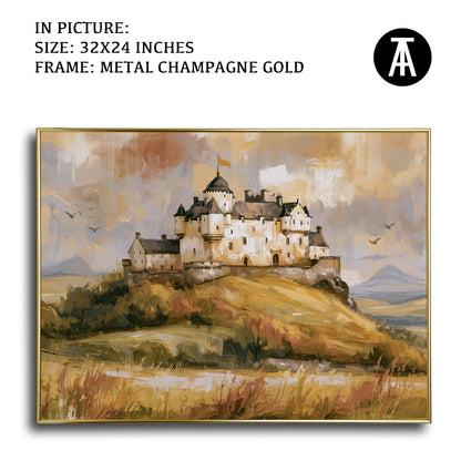 Artwork in Metal Champagne Gold Frame